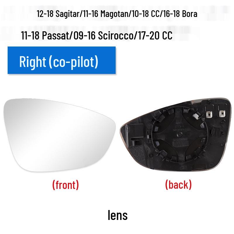 Rearview Mirror Shell & Turn Signal Frame for Volkswagen Models: Sagitar, Passat, Magotan, CC, Scirocco, Bora, Viloran