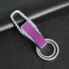 Custom Logo Name Metal Waist Hanging Keyring Laser Inscription Men Women Key Chain Ring Creative Personalized Keychain Gift