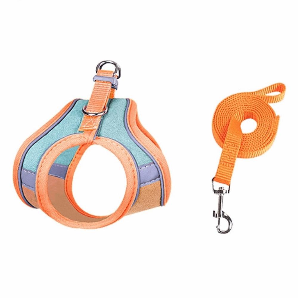 

Suede Bunny Harness Adjustable Size Rabbit Leash Vest New Small Pet Harness for Walking S