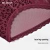 Mybody Women's Seamless Leopard Lace Flocked Breathable Briefs