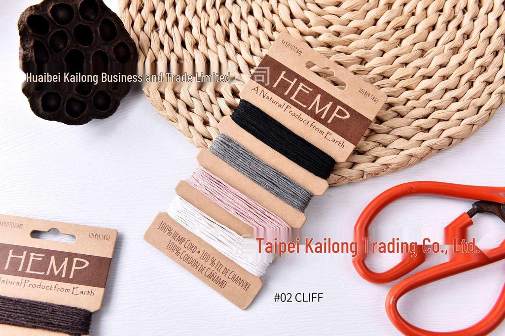 Colorful 1mm Waxed Hemp Cord for DIY, Hand-woven Crafts, 20yd Rope