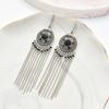 Ethnic Retro Chain Long Tassel Earrings Creative Personality Trendy Earrings Earrings