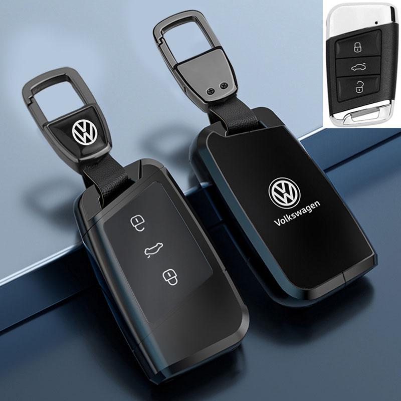Für VOLKSWAGEN Neue Zinklegierung Leder Auto Schlüsselhülle Abdeckung Schale Für VW Volkswagen Magotan Passat B8 Skoda Superb Kodiaq A7 Auto Ke