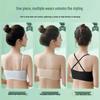 Front Buckle Strapless Non-Slip Bandeau Bra - Wire-Free, Anti-Exposure, Gathered Design
