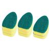 8x Replacement Dishes Refill Head Sponge Brush Scrubber Pad, Easy