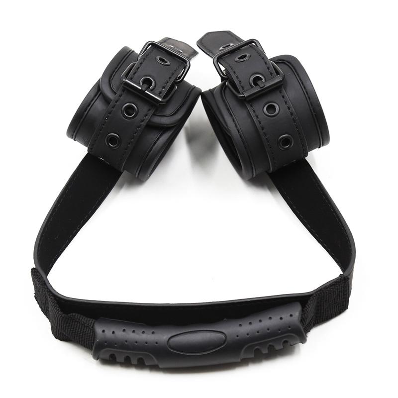 SM Leather BDSM Bondage Handcuffs Strap Restraint Erotic Adults Slave Roleplay Games Sex Position Aid Tool Accessories For Women