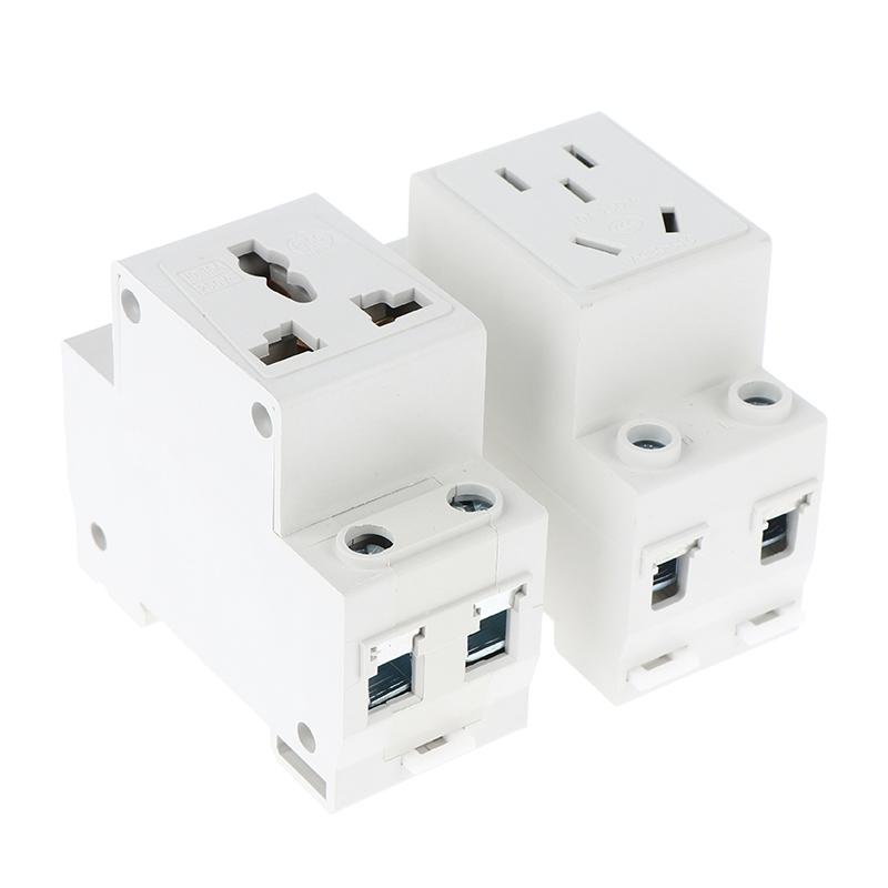 UK US EU FR IT Standard Modulare DIN-Schienensteckdose 10A 16A 25A 250V Industrielle Verteilerdose AC30 Steckdosen Adapter Verbinder