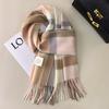British Classic 111 Pure Plaid Scarf Female Winter Korean Student Versatile Warm Cashmere Couple Scarf