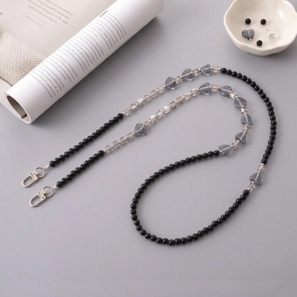 Acrylic Beads Crossbody Phone Strap Crossbody Style Phone Lanyard Charm Daily Carry