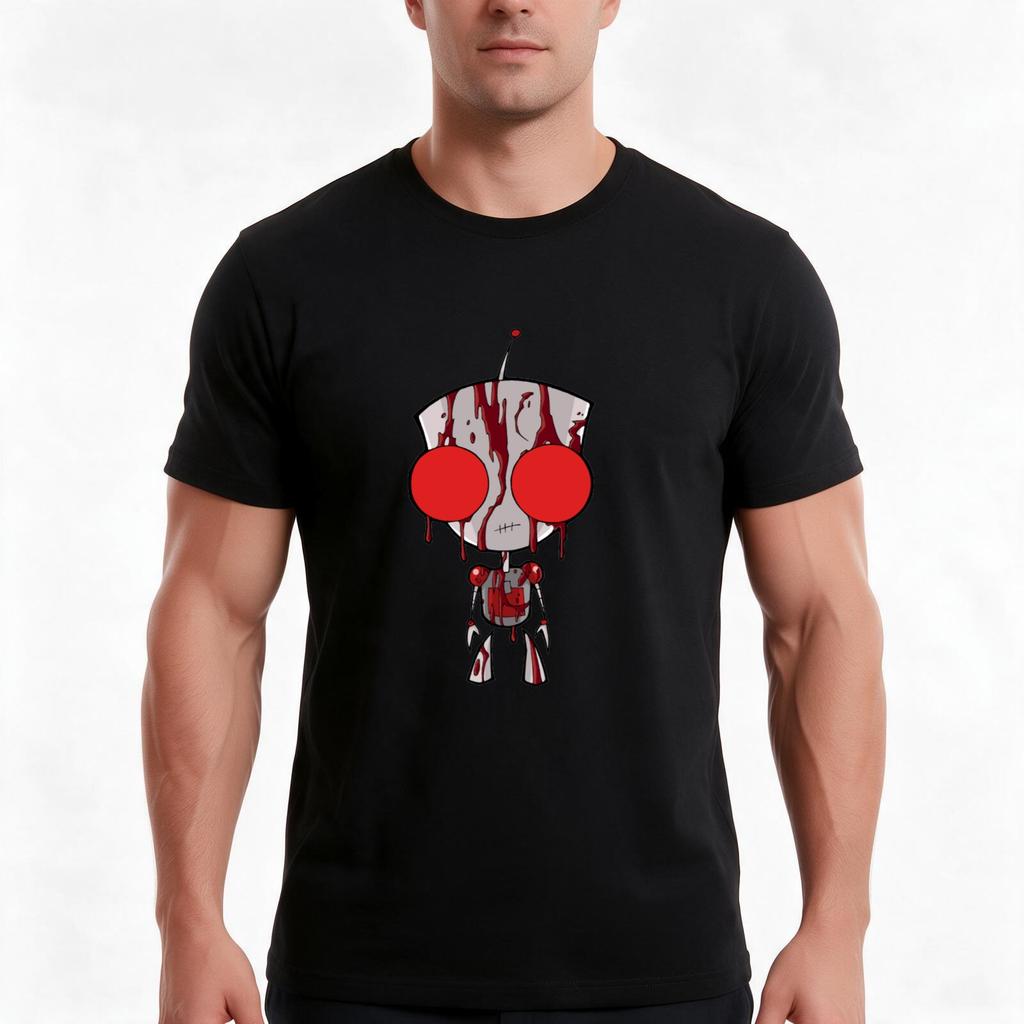 Bloody Gir Tshirt Summer Casual Cotton Tee Oversized Streetwear Tops Vintage Graphic Print Loose Fit Short Sleeve