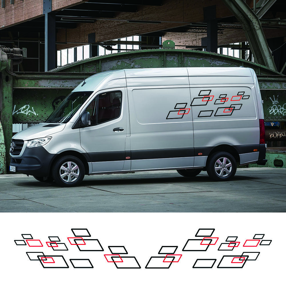 Car Stickers For Mercedes Benz Sprinter W903 W906 W907 313 Tuning Accessories Motorhome Camper Van DIY Graphics Decals