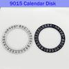 Watch Accessories Brand New Original Suitable For 9015 Movement /Black/White 3 o'clock Calendar Disc 6 o'clock Calendar Disc