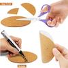4inch Self-Adhesive Cork Coasters Round DIY Cork Circle Tiles Mat Sheets for Office And Home Strong Adhesive