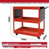 Three-Tier Heavy-Duty Tool Cart for Auto Repair, Workshop, Home Storage