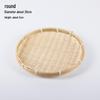 Handmade Bamboo Weaving Sieve Basket Storage and Snack Plate Set