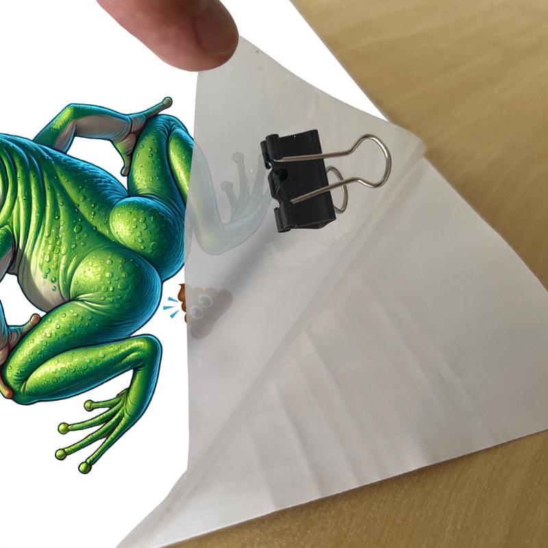 Adesivo de Vaso Sanitário de Sapo de Desenho Animado Autoadesivo Impermeável Decalque de Banheiro Decoração de Vaso Sanitário e Casa Decalques de Carro Autoadesivos