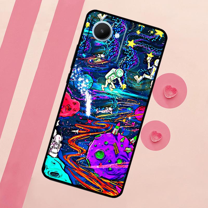 Mushroom Moon Shroom Farmer For Realme C67 C75 C63 C61 C71 C55 C51 C65 C53 10 11 12 13 14 15 Pro Plus GT6 GT7 Pro Case
