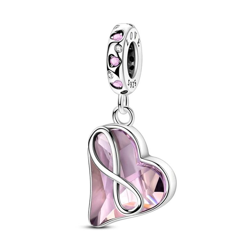 Splittable Mother Daughter Dangle Charm Bead Component Bead Components Compatible With Authentic Original Bracelet High Quality Fine Jewelry Designed