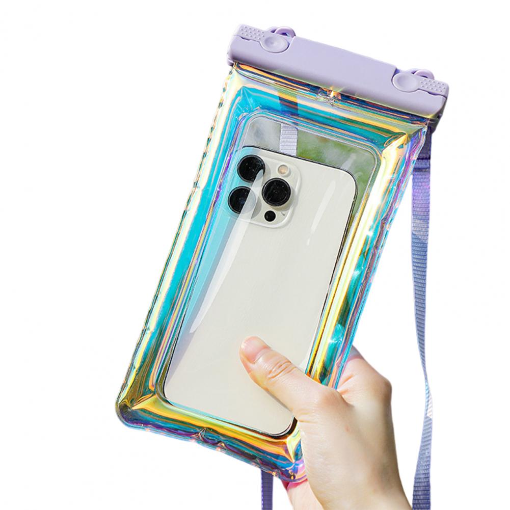 Waterproof Phone Pouch with Lanyard Touchscreen Clear PVC Beach Kayaking Swimming Floating Cell Phone Dry Bag Case Protector