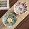 Dunhuang Museum Inspired Ceramic Footed Serving Plate