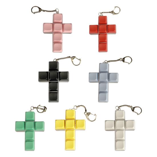 Keyboard Fidget Toy Stress Anxiety Relief 6 Keys Keyboard Clicker Keychain Portable Travel Decompression Button Sensory Toy