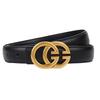 Women's Genuine Leather GG Belt - Casual Fashion Waistband for Trendy Jeans