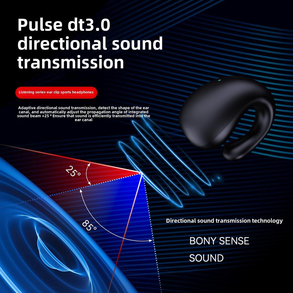 Die neuen kabellosen TWS-Knochenleitungs-Sport-Bluetooth-Kopfhörer sind nicht schädlich für die Ohren