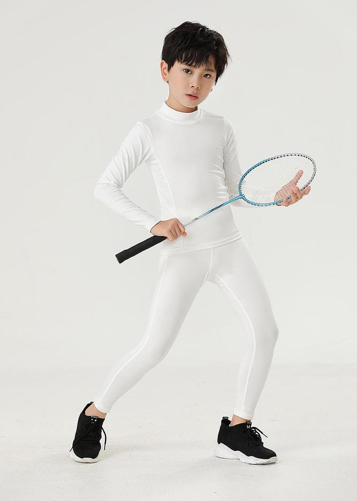 2024 Kids' Quick-Dry Sportswear Set: Elastic Fit Underwear for Boys & Girls, Perfect for Basketball, Football, and Athletics