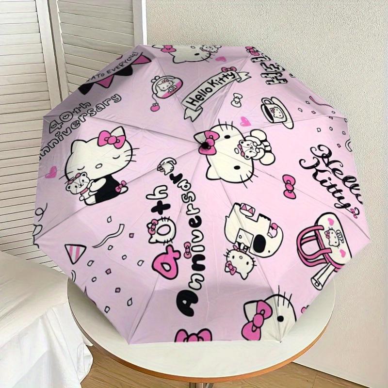 1pc Hello Kitty 40th Anniversary Umbrella with Plastic Handle,Suitable for All Seasons Home Travel Outdoor UmbrellaSanlio519