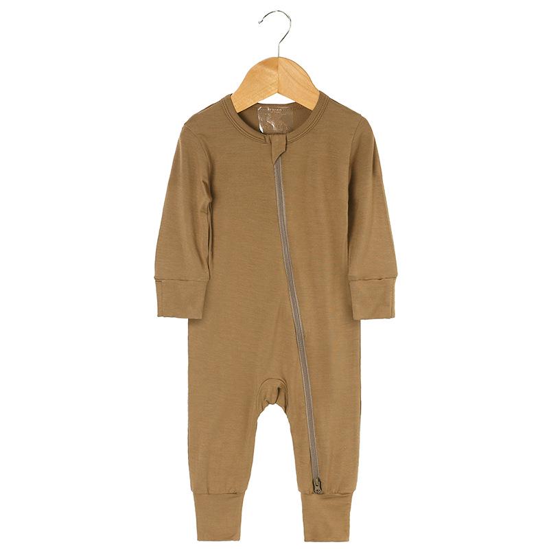 Bamboo Fiber Baby Onesie – Spring/Autumn Casual Homewear Newborn Climbing Suit