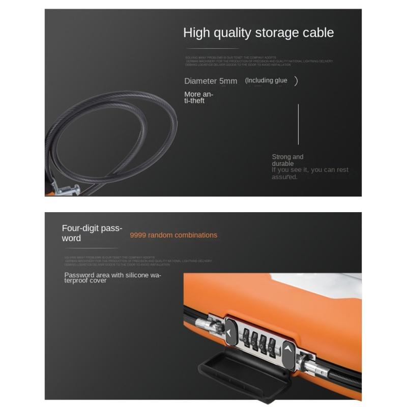 Přenosný Bezpečný Heslo Mini Trezor Bezpečnostní Trezor Drátové Lanko Pevné Šperky Hotovost Karta Mobilní Telefon Úložný Box