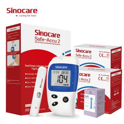 Glucometer Kit X 100 Test Strips/ Needles Blood Sugar Test