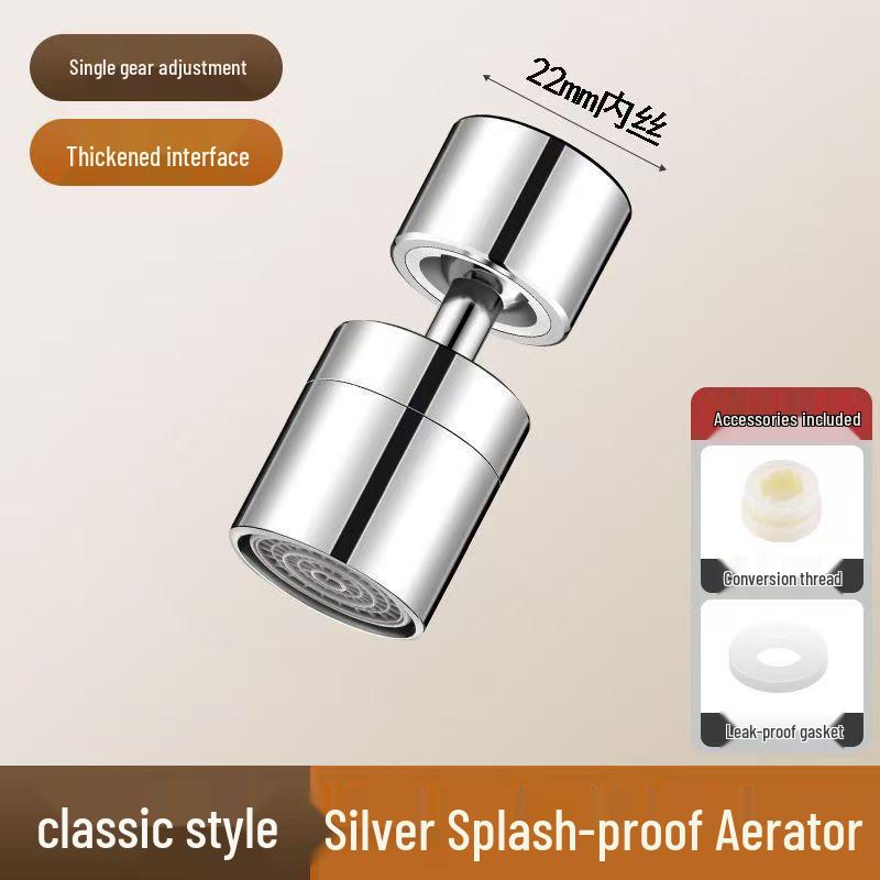 Swivel Faucet Extender: Rotating Splash-Proof Aerator for Kitchen & Bathroom Sinks