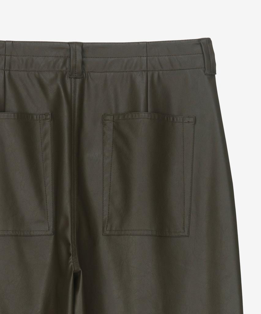 MINDBRIDGE [Hoite] Wide Leather Pants