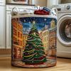 Quilted Cotton Laundry Basket Storage Organizer Clothes Dirty Home Organization