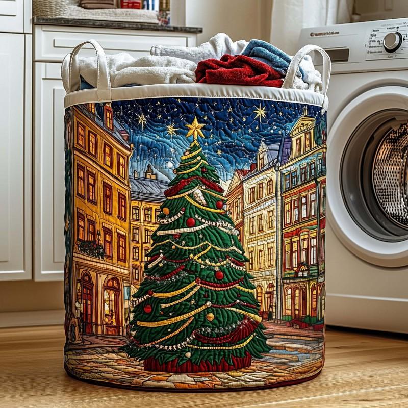Quilted Cotton Laundry Basket Storage Organizer Clothes Dirty Home Organization