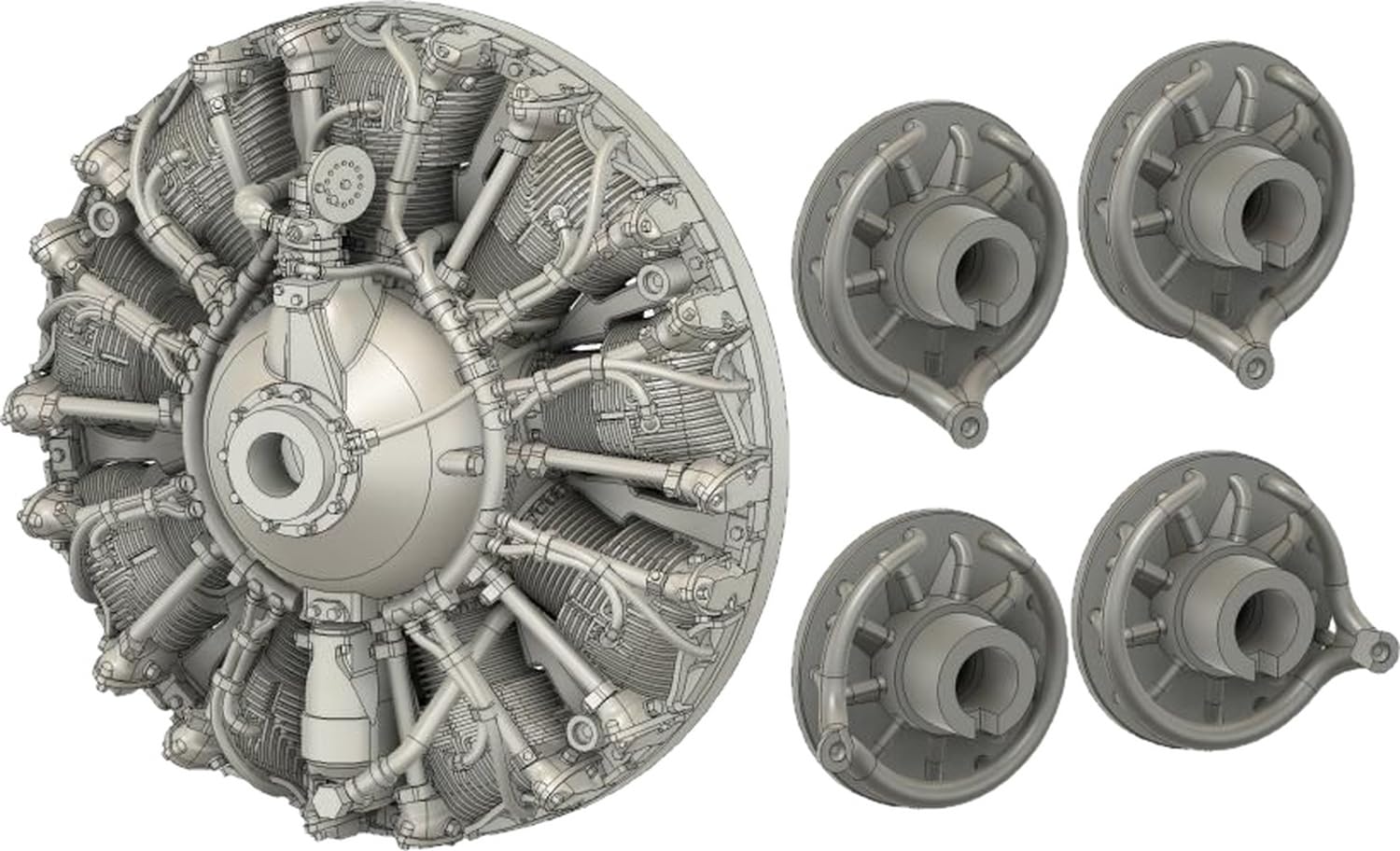 

SBS Model Набор двигателей Пластиковые детали для модели SBM72090 1/72 B-17G/Fortress Mk.III (для Airfix) (Самолет)