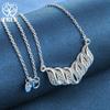 925 Sterling Silver AAA Cyrkon 18-calowy naszyjnik z biżuterią