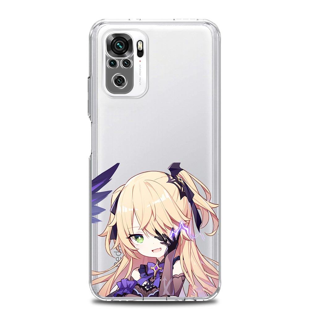 

Прозрачный чехол для телефона Genshin Impact Game для Xiaomi Redmi Note 12 10C 10 11 9 8 Pro Plus 9S 7 8T 9T 9A 8A 9C K50 K40, игровой чехол Redmi Note 12