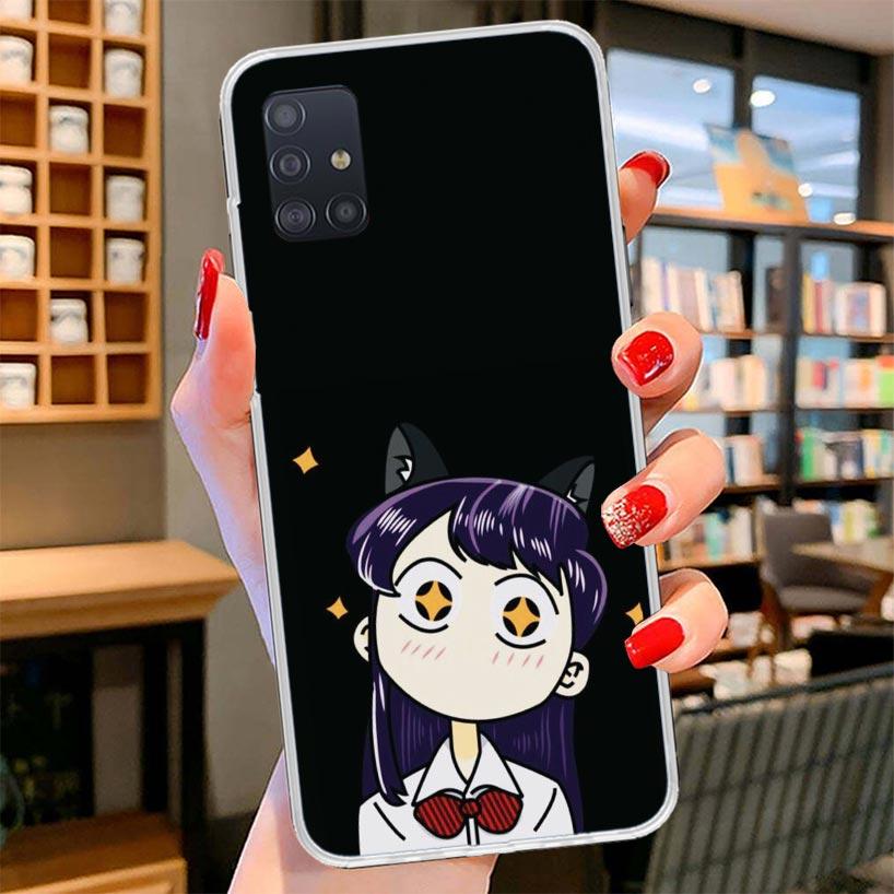 Komi Can't Communicate Cover Phone Case For Samsung Galaxy A12 A22 A32 A52 A72 A02S Phone Case Note 20 Ultra 10 S10 Plus A51 A71
