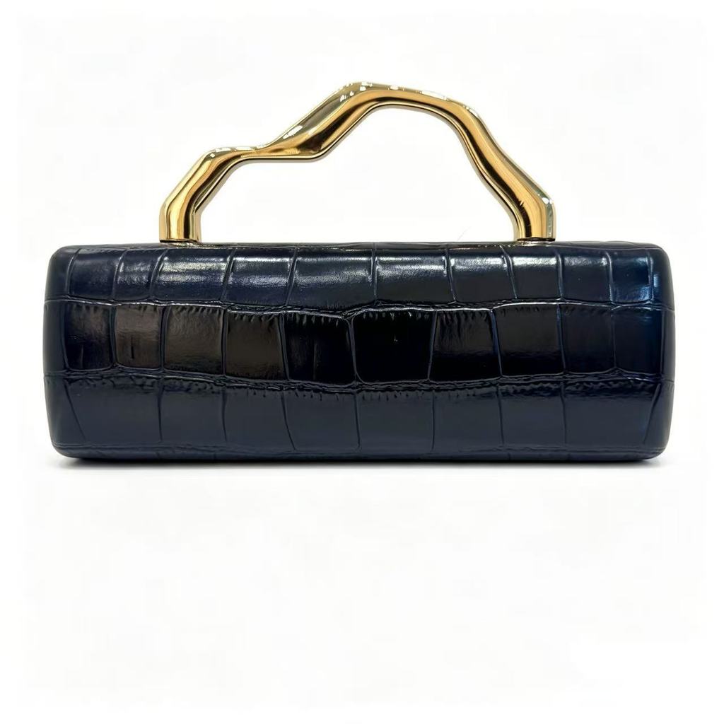 Pu Crocodile Pattern Crossbody Bag With Chain For Evening Wear And Daily Use