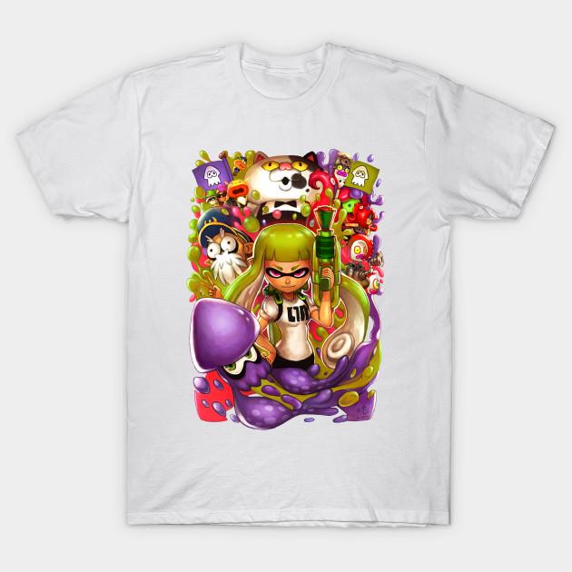 

Футболка женская Splat Ver 2.0 Harajuku Print Kawaii футболка летняя женская футболка с коротким рукавом топ футболка