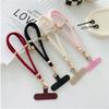 Luxury Metal Nylon Short Lanyard Phone Strap Keycord Hanging Trousers Accessories Stylish Anti-loss Keychain Wrist Rope Starp