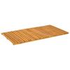 Badezimmermatte Uni Braun 100 x 55 cm Holz