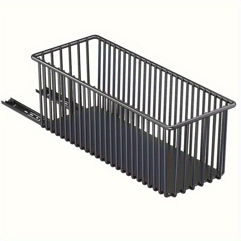 

Pull Out Cabinet Organizer Basket Under The Sink Slide-Out Drawer Storage Box Kitchen Sideboard Sliding Drawer Rack Shelf 1-tier чёрный