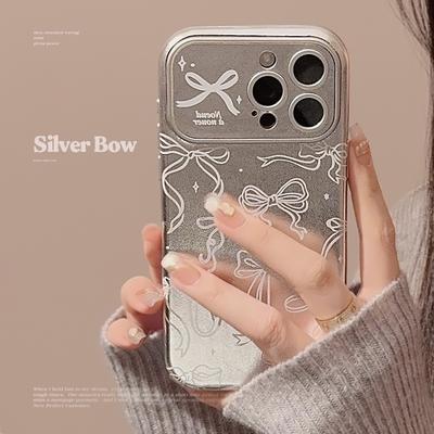 Japanischer und koreanischer Stil für IPhone16 für Apple 15 Handyhülle 14promax Vollbild Schleife 17 Leder 12 Galvanisierung