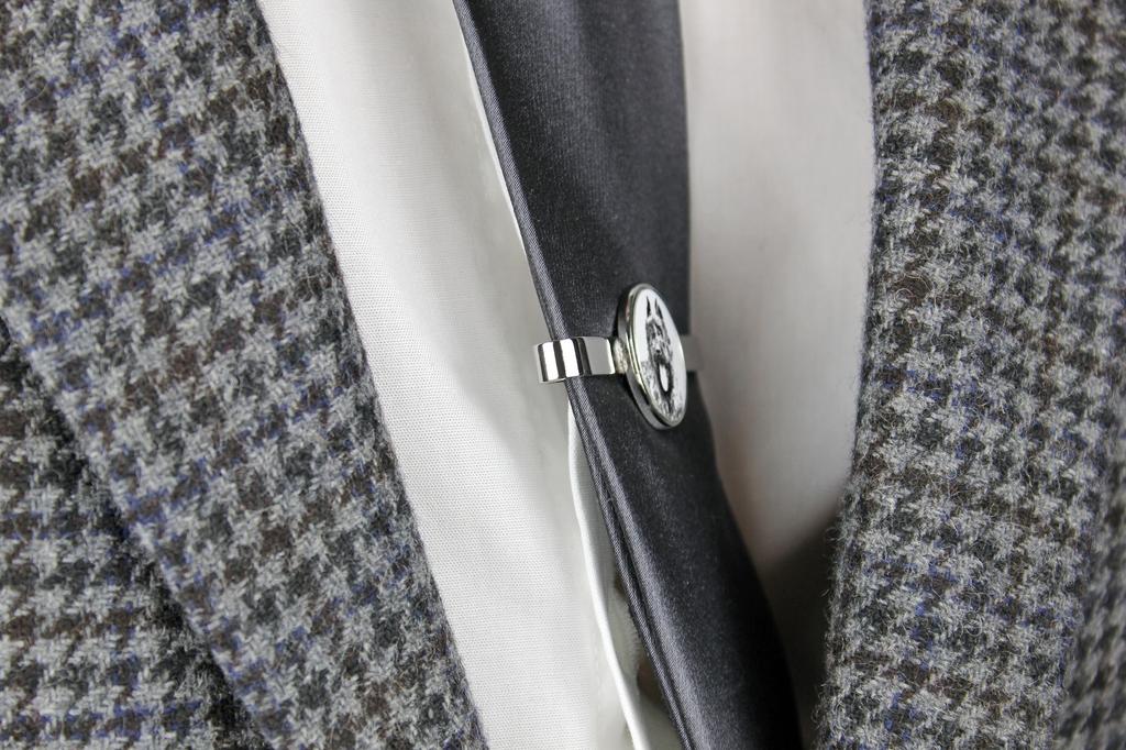 Bouvier des Flandres, Flanders Cattle Dog - tie clip with a dog, personalized tie clip, a unique gift for a man from the Art-Dog brand