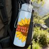 1PC Sunflower Bloom Plant Quote Art 750ml Color Plastic Sports Water Bottle Leakproof Flip Straw Lid Suitable for Sports Office Home Use