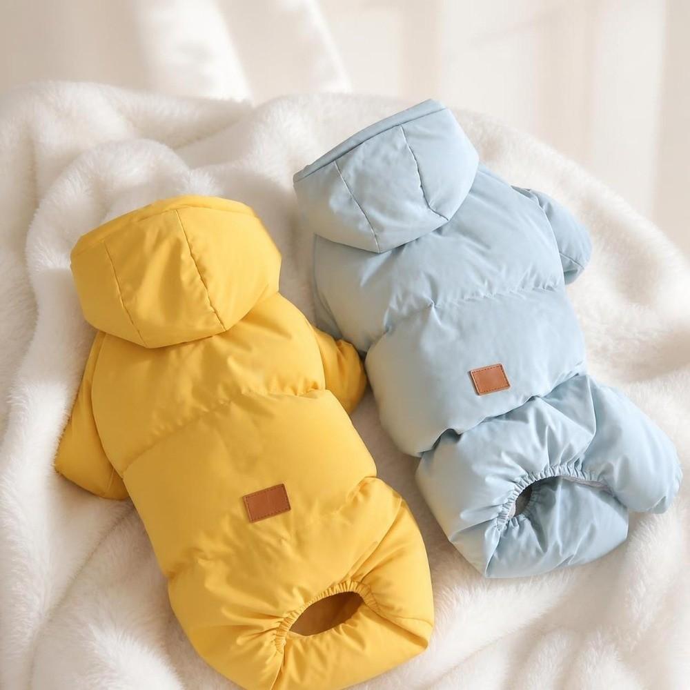 Plush Dog Hiking Jacket Windproof Dog Bodysuit Fashion Dog Vest Coat for Small Medium Dog