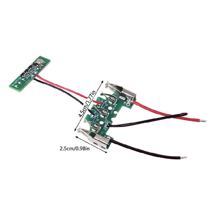 Battery Pack Service Part, BAT610 18V 14V Green Board with Circuit Form, Wire Set, Metal Ends and Repair Size for Rebuild Service Use